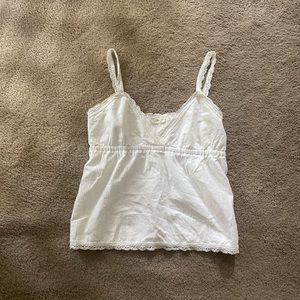 Brandy Melville White Lace Tank-Top FINAL SALE